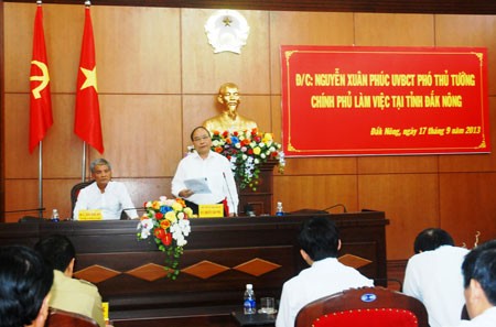 Le vice-Premier ministre Nguyen Xuan Phuc se rend dans la province de Dak nong - ảnh 1